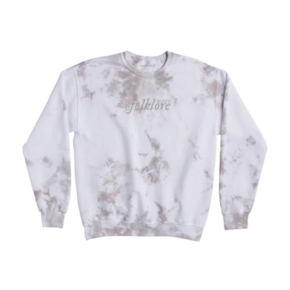 Official Taylor Swift Folklore Tie-Dye Crewneck Sweatshirt
